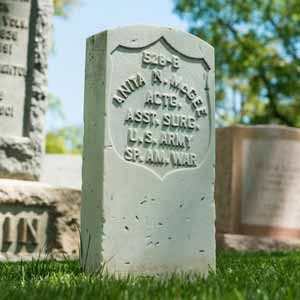 American Military Fallen Soldier grave headstone