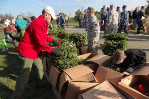 boxes of wreaths